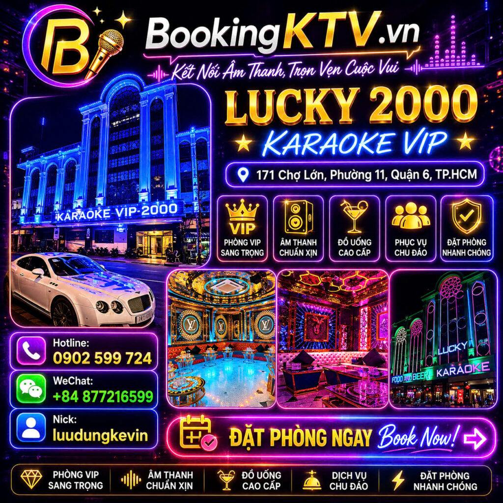 Banner Booking KTV Lucky 2000