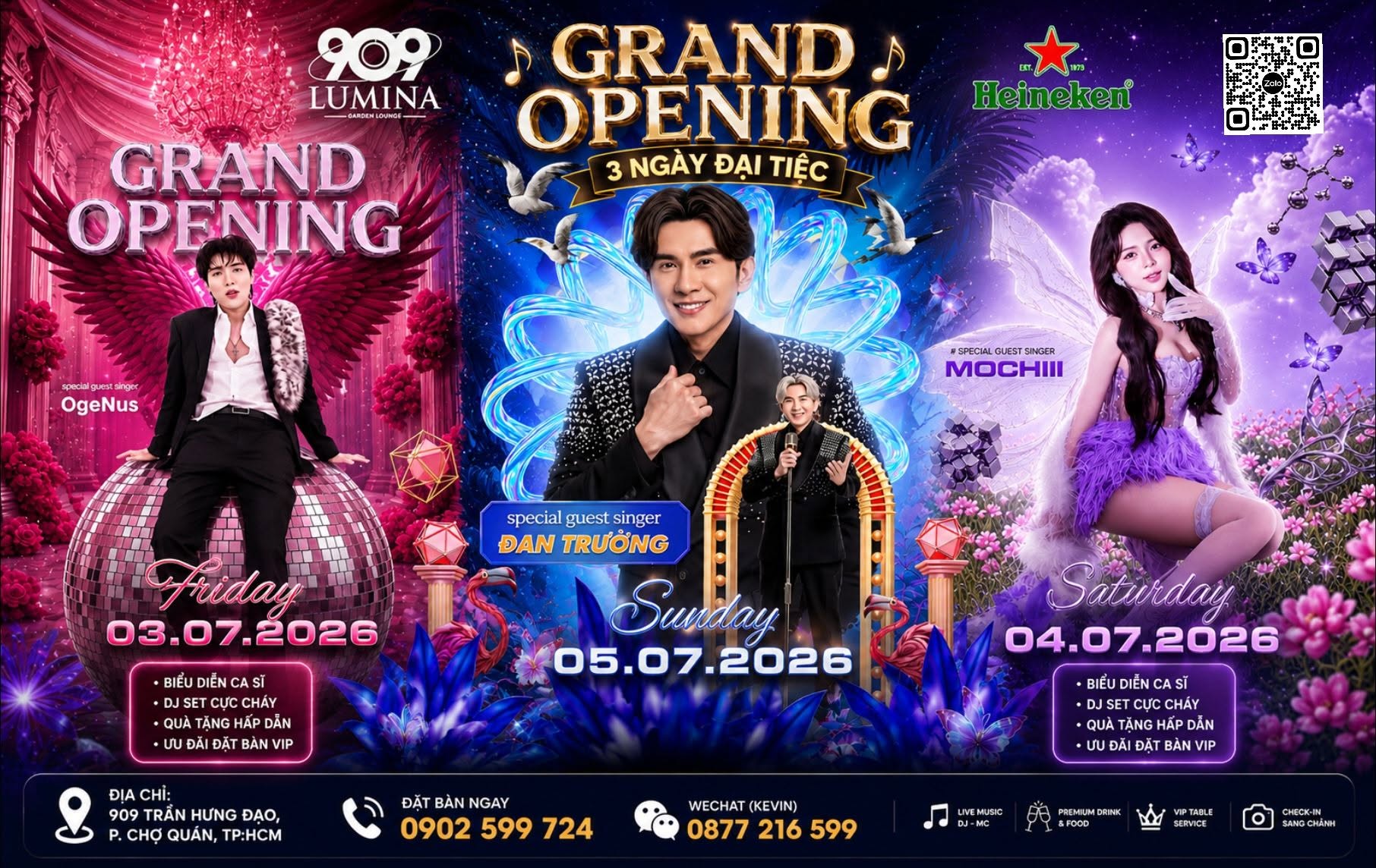 Banner Khai Trương 909 Lumina Lounge