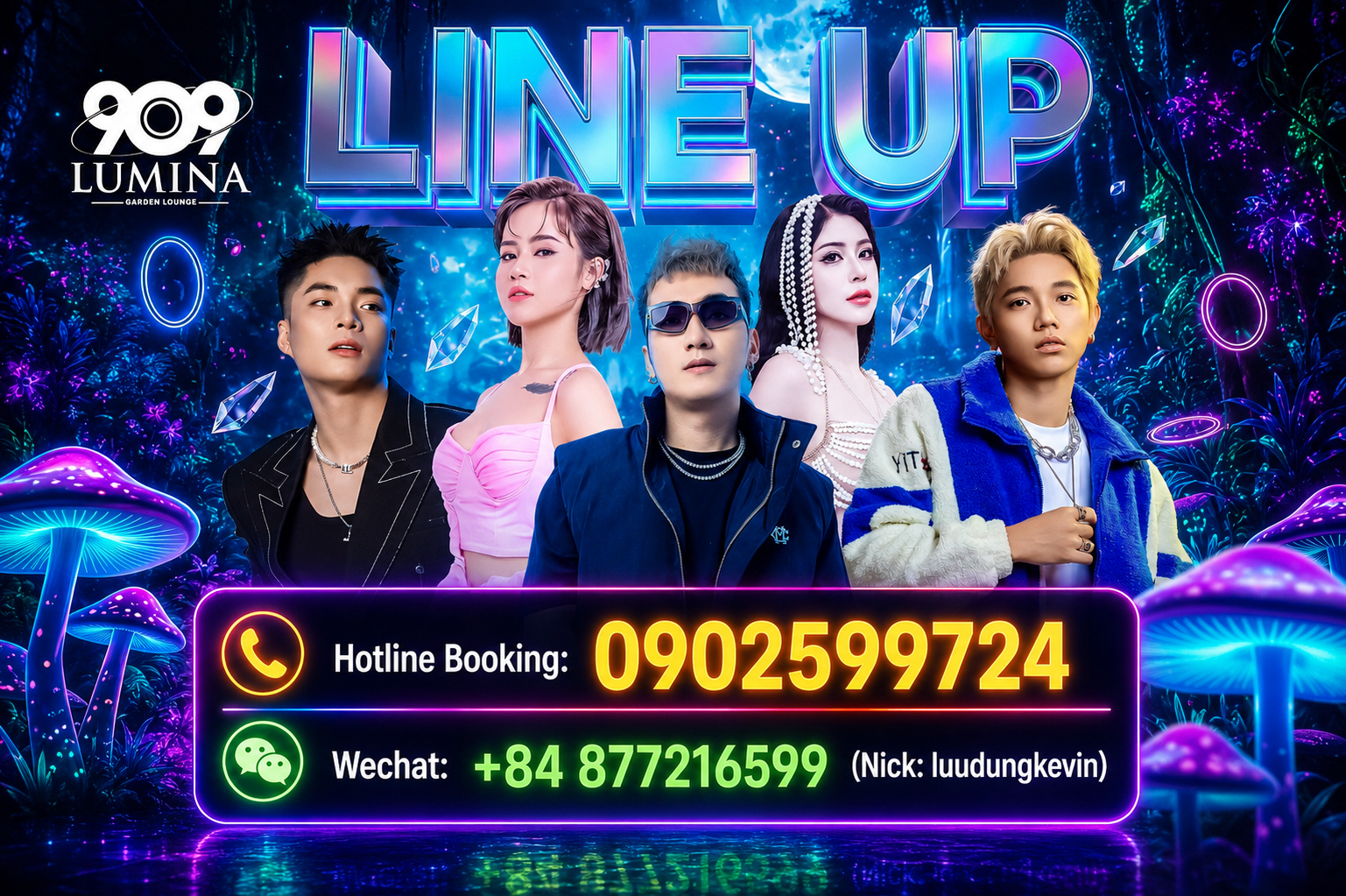 Booking Đặt Bàn Sự Kiện DJ Lounge Bar Lumina