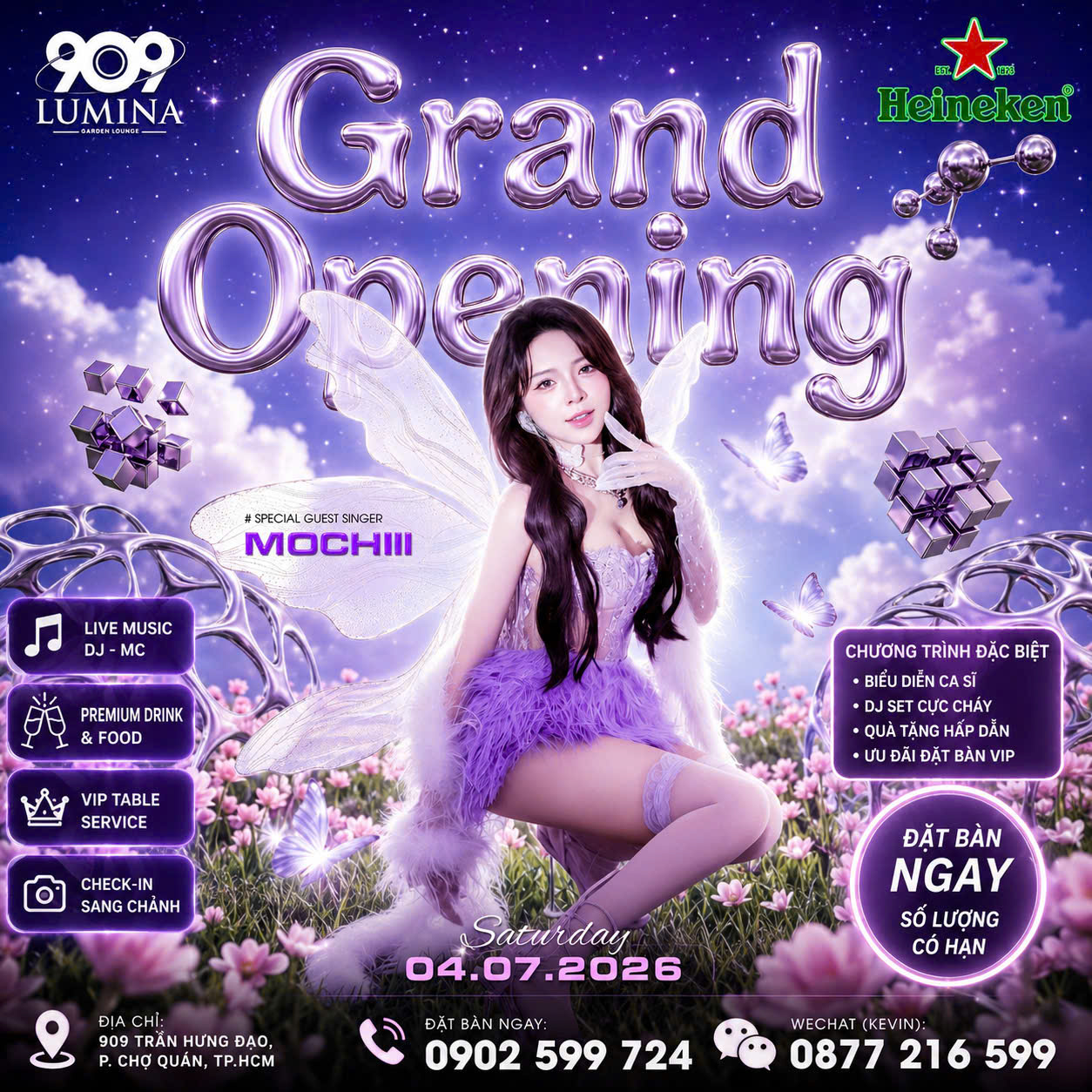 Grand Opening ngày 4 tháng 7 Lumina Lounge