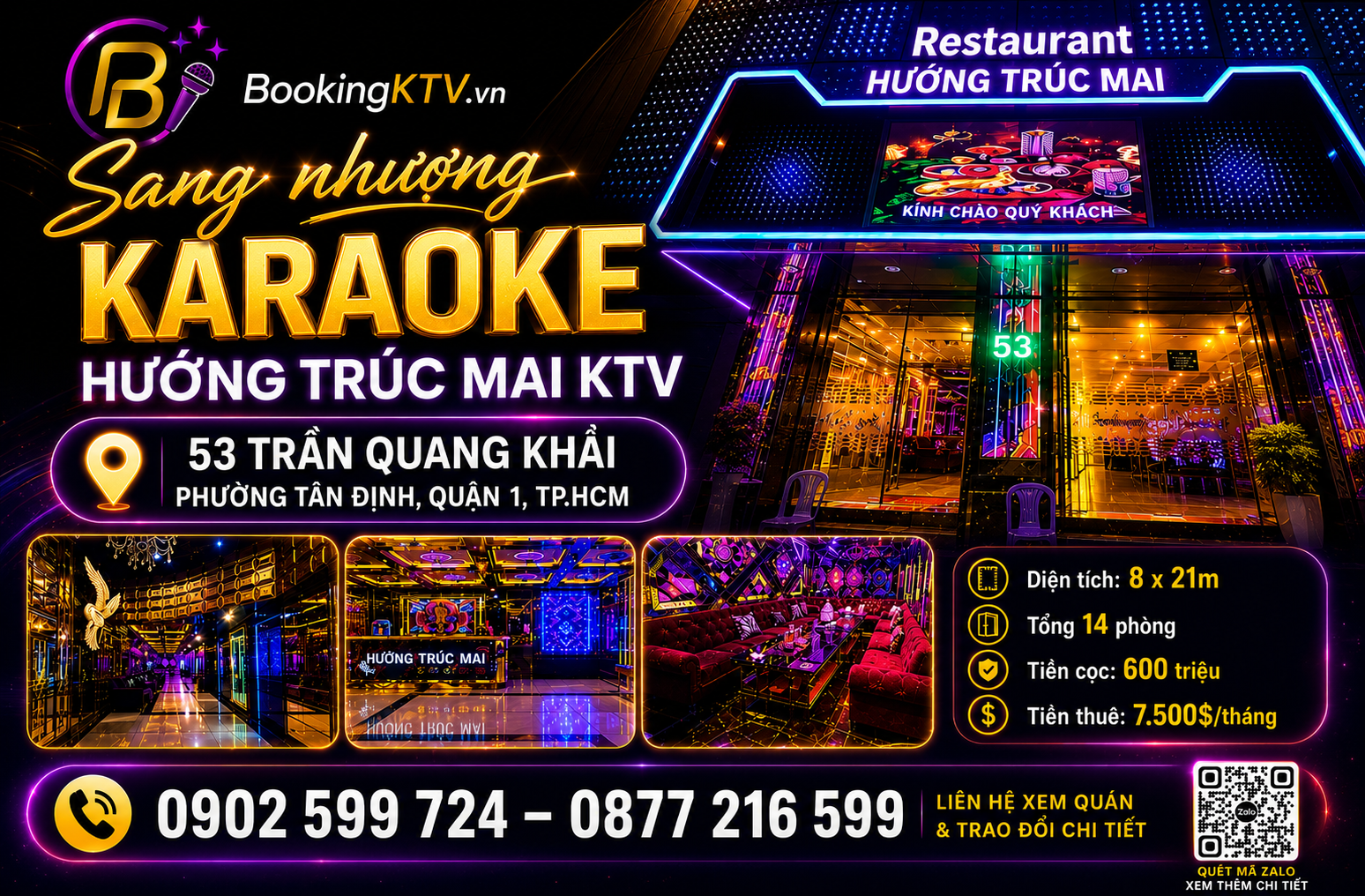 Sang Nhượng Hương Trúc Mai KTV 53 Trần Quang Khải Quận 1