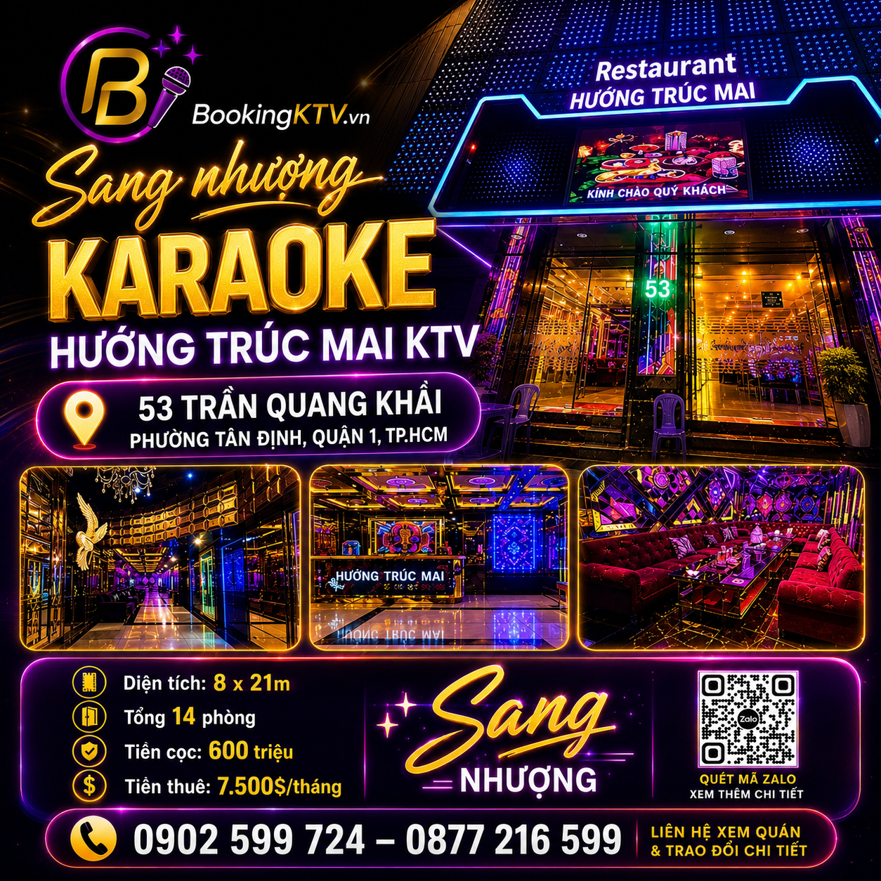 Sang Nhượng Hương Trúc Mai KTV 53 Trần Quang Khải Quận 1