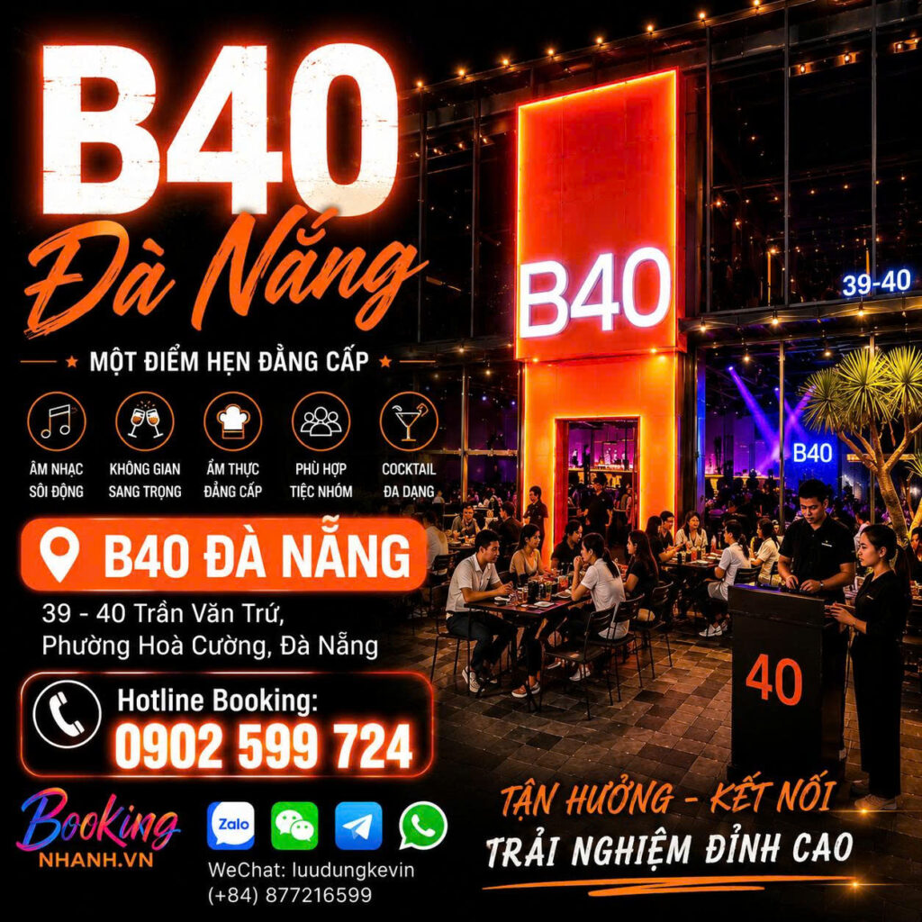 B40 Đà Nẵng Booking Nhanh Hình Bìa