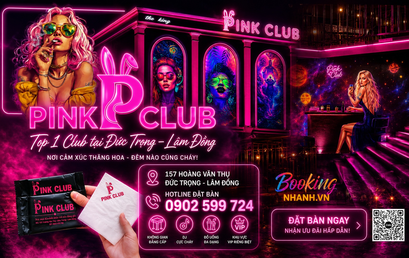 Banner Pink Club Đức Trọng Lâm Đồng