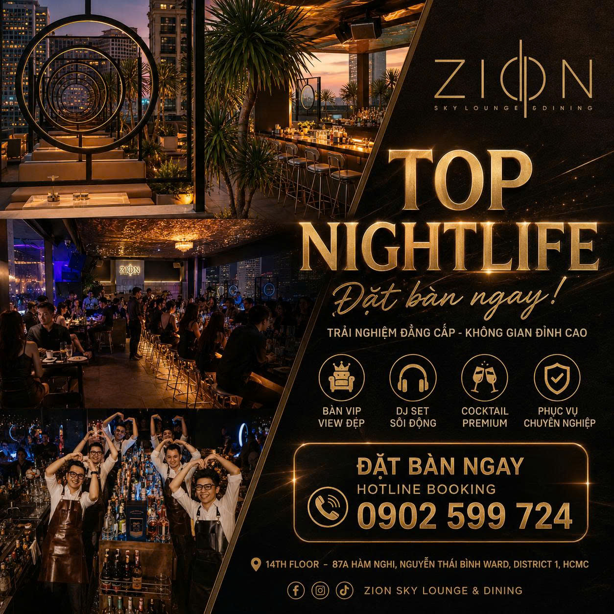 Hình Bìa Zion Sky Lounge 87A Hàm Nghi