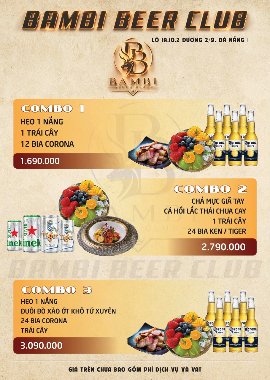 Menu Bambi Club Đà Nẵng Thực Đơn (1)