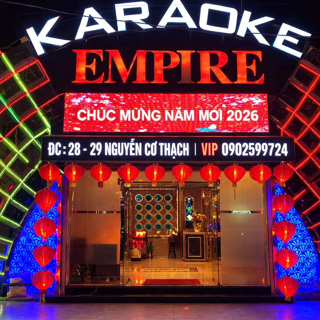 Mặt tiền hoặc nhận diện Empire KTV Nha Trang