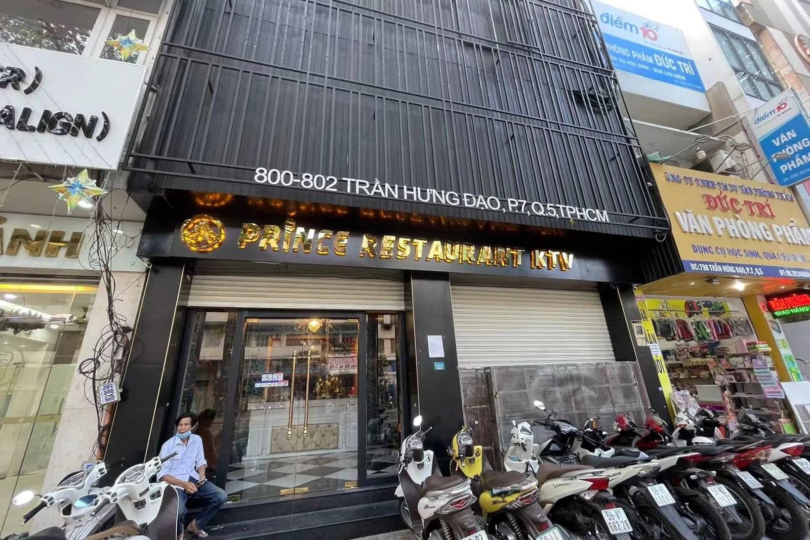 Mặt tiền tòa nhà Prince 800 KTV ban ngày