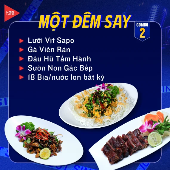Combo 2 Một Đêm Say – menu ca khuya ICOOL