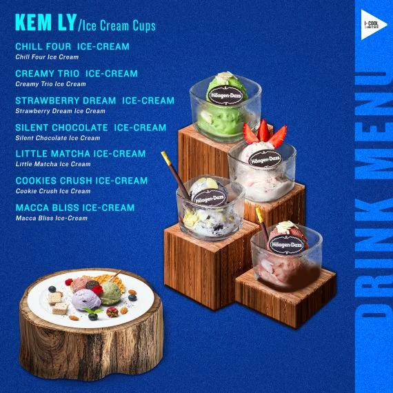 Menu kem ly tại ICOOL