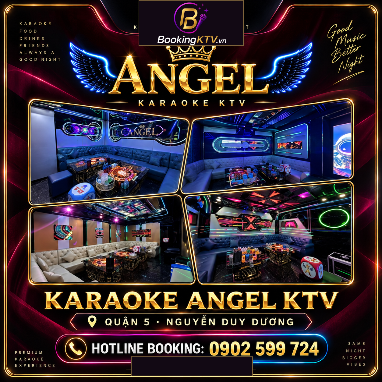 Thumbnail chính thức BookingKTV cho Karaoke ANGEL KTV Quận 5