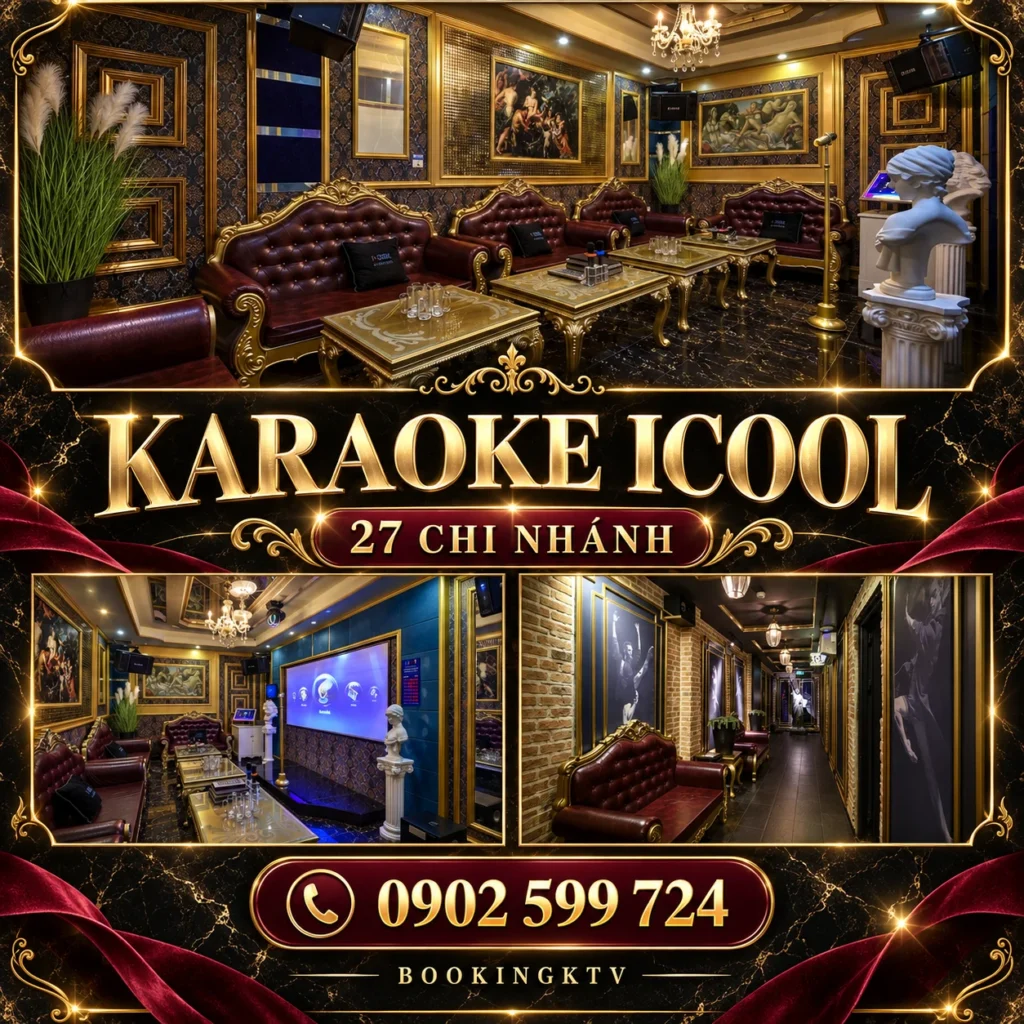Không gian phòng hát Karaoke ICOOL Mạc Đĩnh Chi