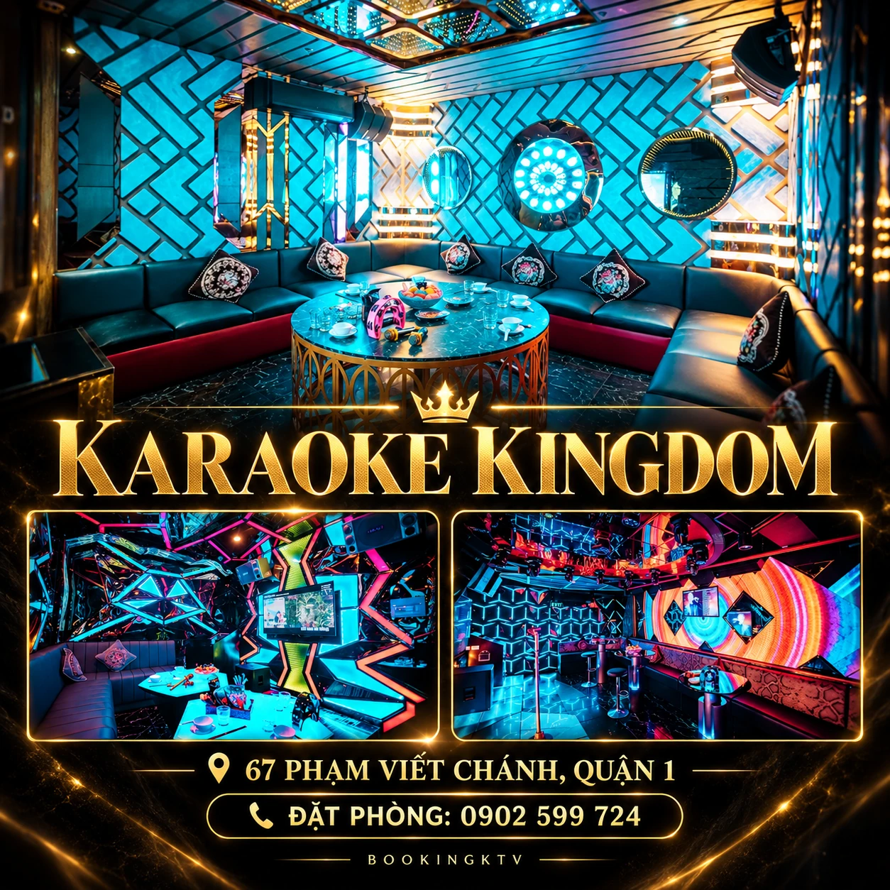 Không gian phòng hát Karaoke Kingdom - góc 1