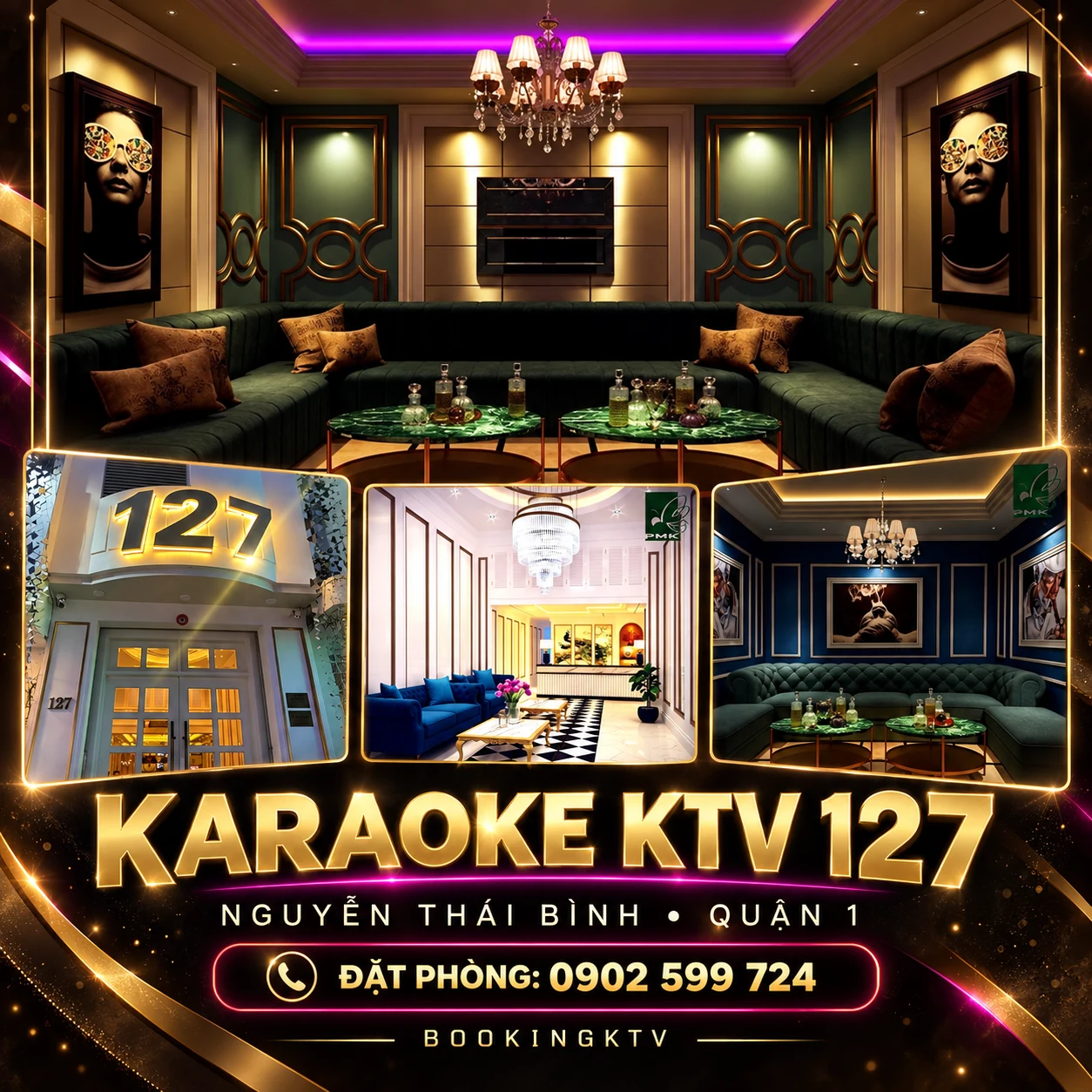Không gian phòng hát Karaoke KTV 127 - góc 1