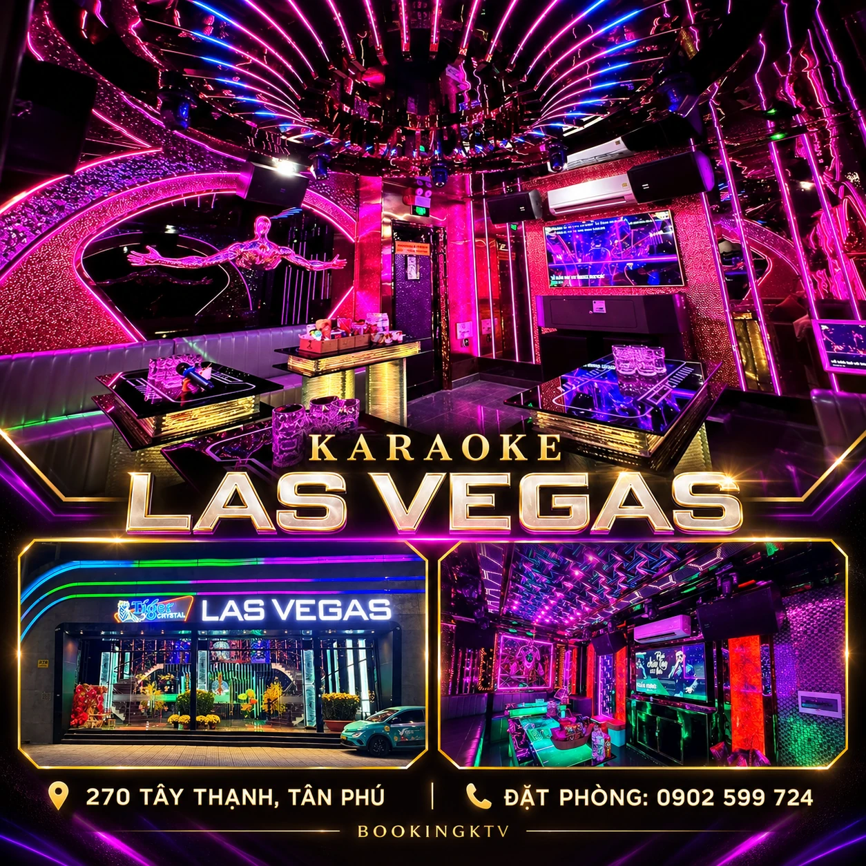 Không gian phòng hát Karaoke Las Vegas - góc 1
