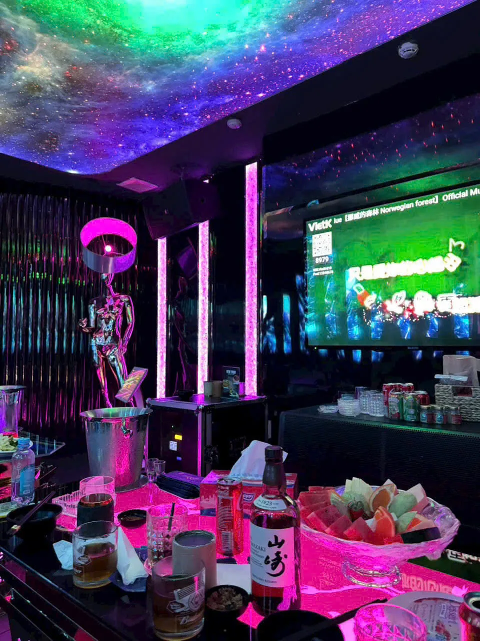 Menu và đồ uống tham khảo tại Karaoke Limited