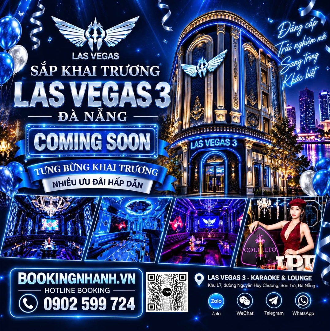 Banner KTV Las Vegas 3 Đà Nẵng Sắp Khai Trương Vuông