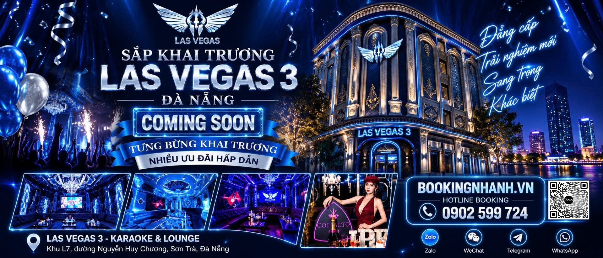 Banner KTV Las Vegas 3 Đà Nẵng Sắp Khai Trương