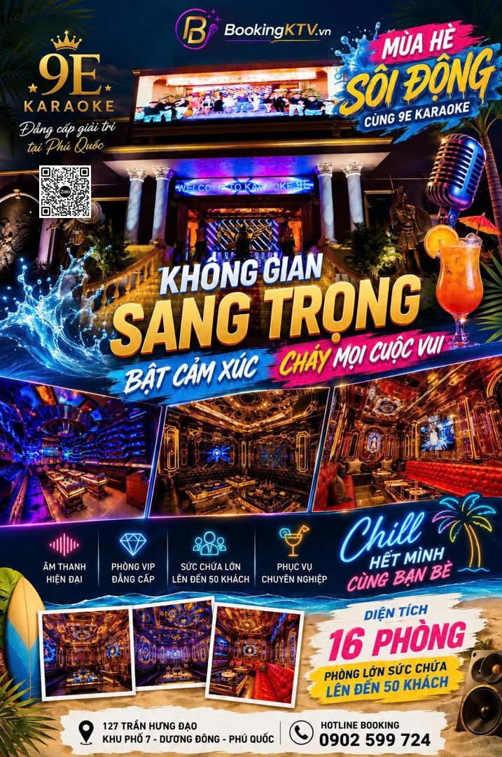 Hình Poster Karaoke 9E Phú Quốc